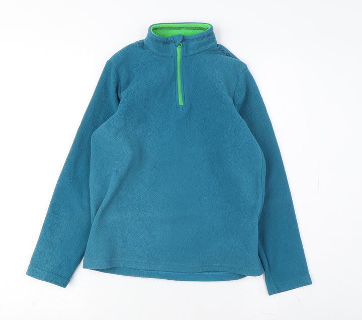 Boys Blue Decathlon Fleece Pullover Sweatshirt - M