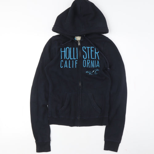 Hollister Women's Black XS Full Zip Hoodie