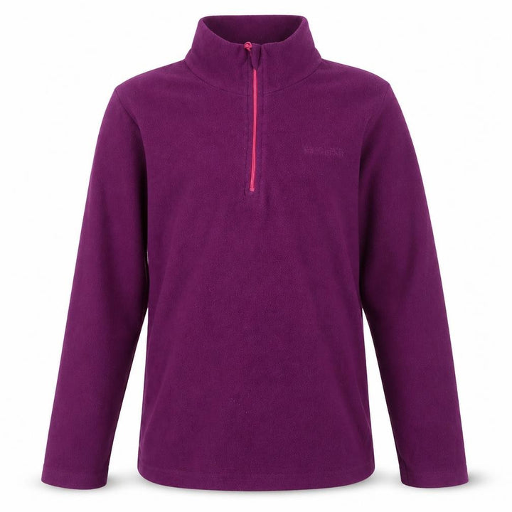 Mountain Warehouse Girls Purple Fleece 1/2 Zip Sweatshirt 11-12 Years