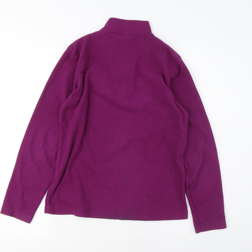 Mountain Warehouse Girls Purple Fleece 1/2 Zip Sweatshirt 11-12 Years