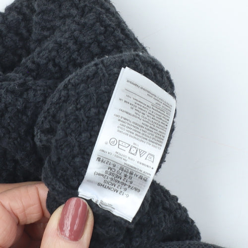 GAP Unisex Kids Black Cardigan, 6-12 Months, Autumn/Winter
