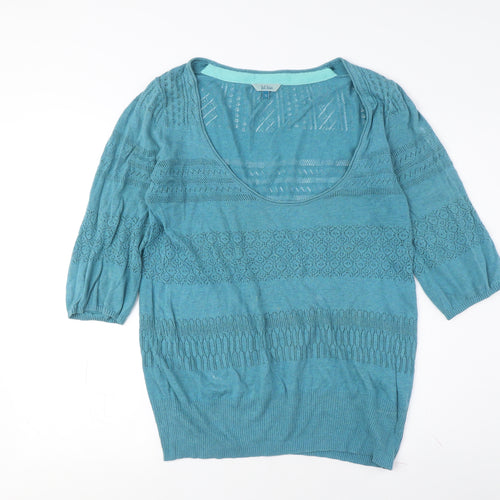 Bel Fina Women's Blue Knit Pullover Size 10