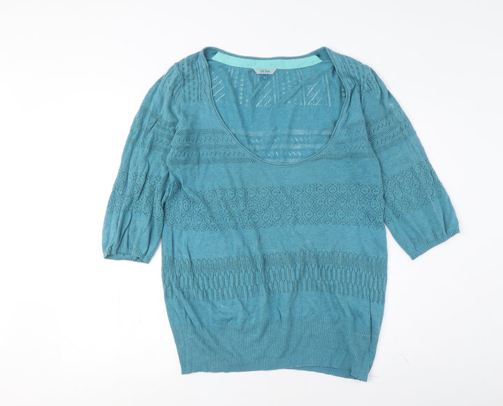Bel Fina Women's Blue Knit Pullover Size 10