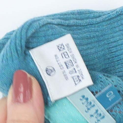 Bel Fina Women's Blue Knit Pullover Size 10