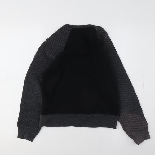 Gap Girls Black Snowflake Pullover Sweatshirt 10 Years