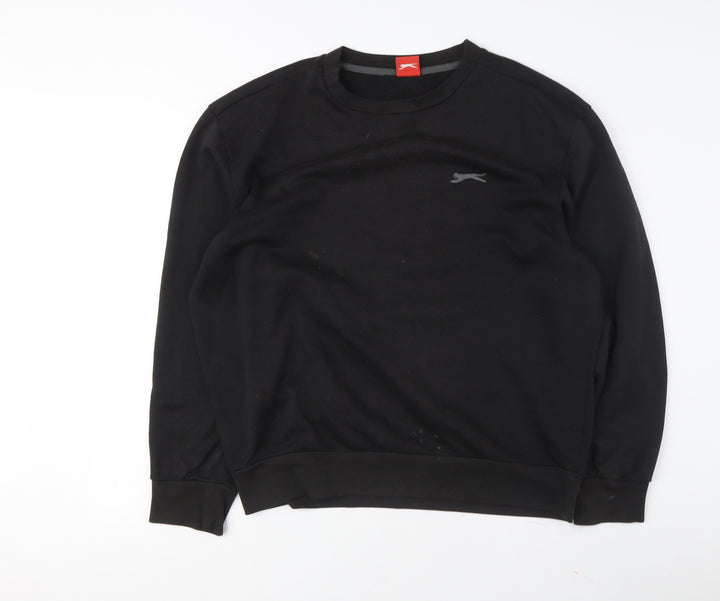 Slazenger Black Men's Pullover Sweatshirt L Lightweight