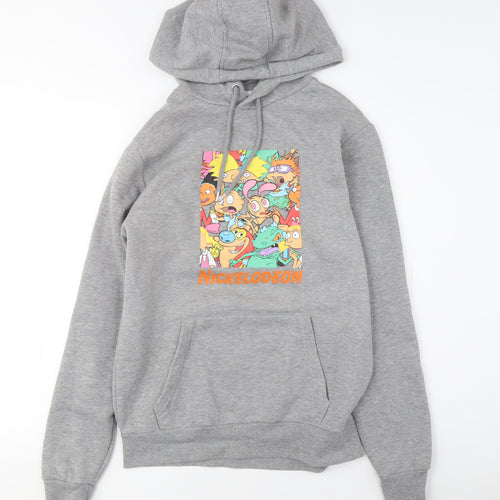 Nickelodeon Unisex Grey Pullover Hoodie M