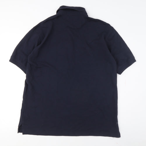 Tommy Hilfiger Men's Blue Polo M Short Sleeve Cotton