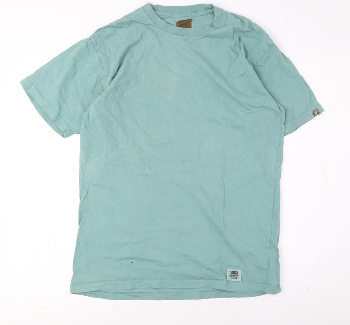 Vans Women's Green T-Shirt - Casual Comfort Size M