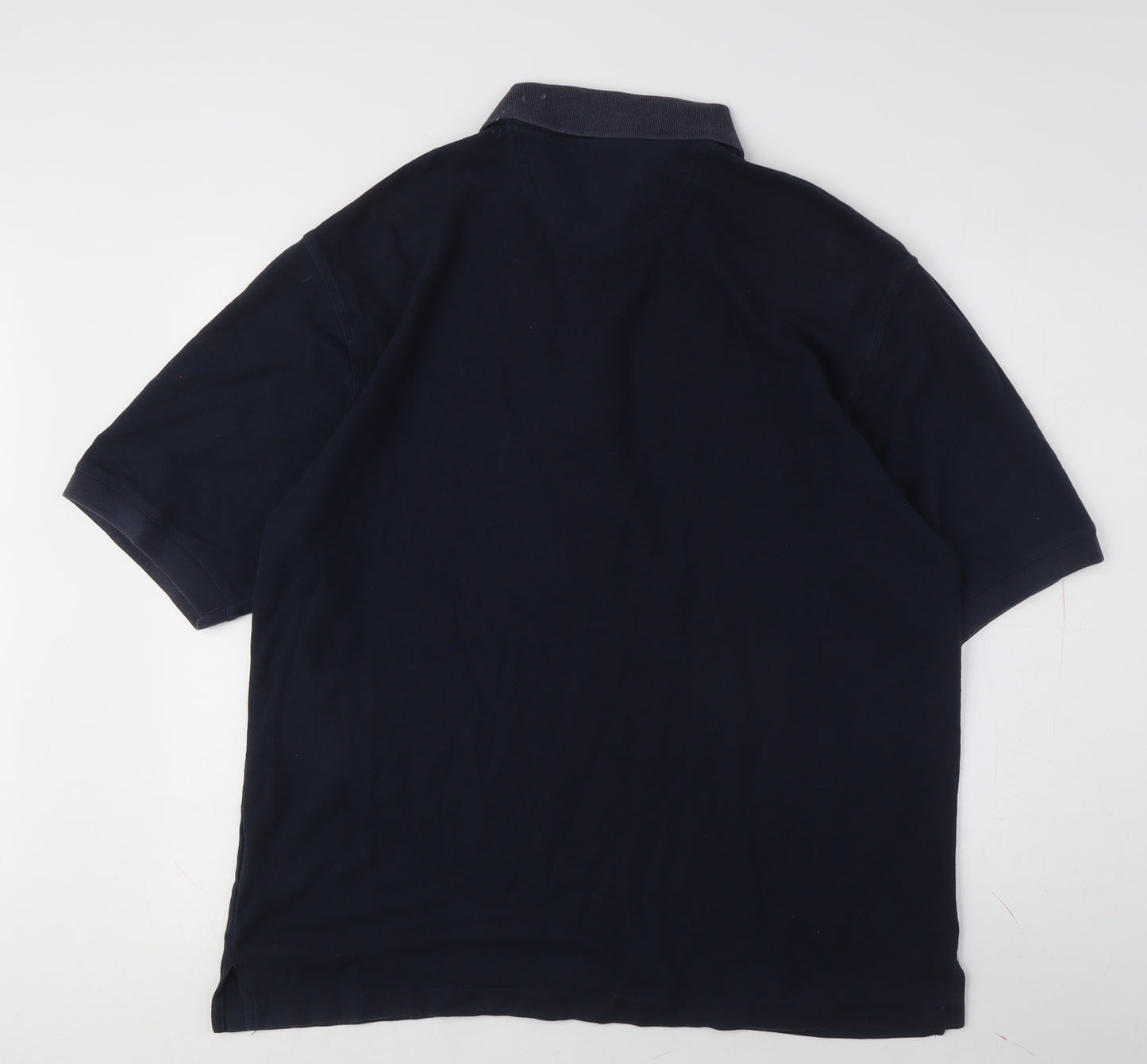 Hagger Men's Blue Polo Shirt, Size L, Short Sleeves