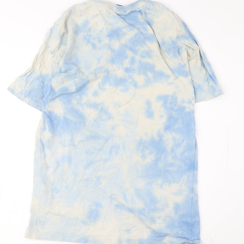 Ellesse Men's Blue Tie-Dye Logo T-Shirt, Size M