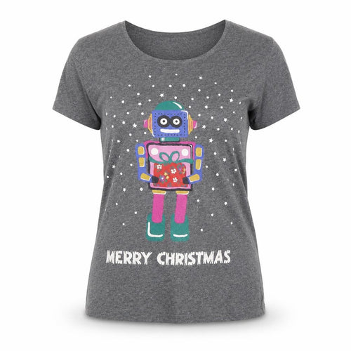Cath Kidston Women's Grey XS Graphic Christmas T-Shirt