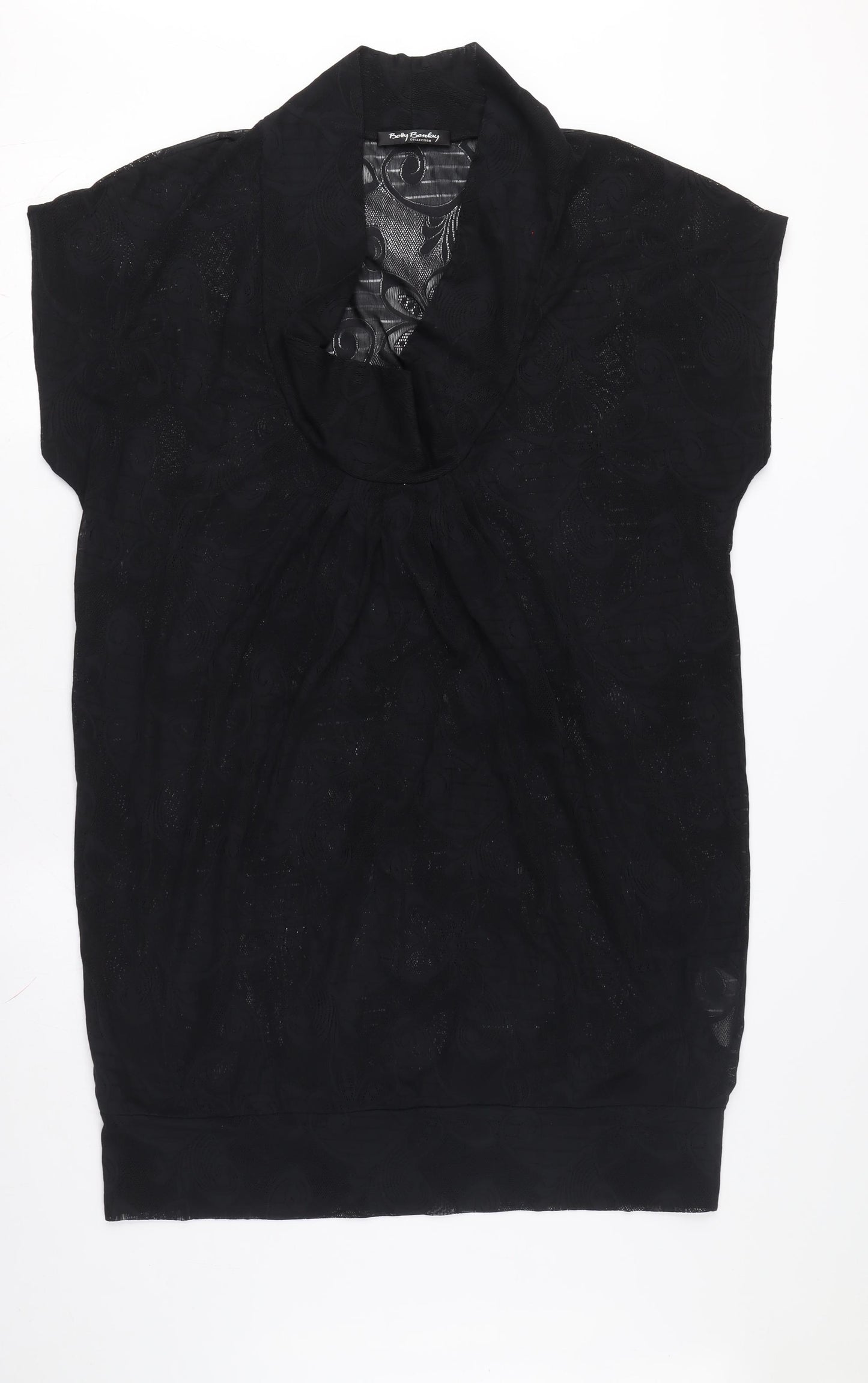 Betty Barclay Women’s Black Cowl Neck Blouse Size 16