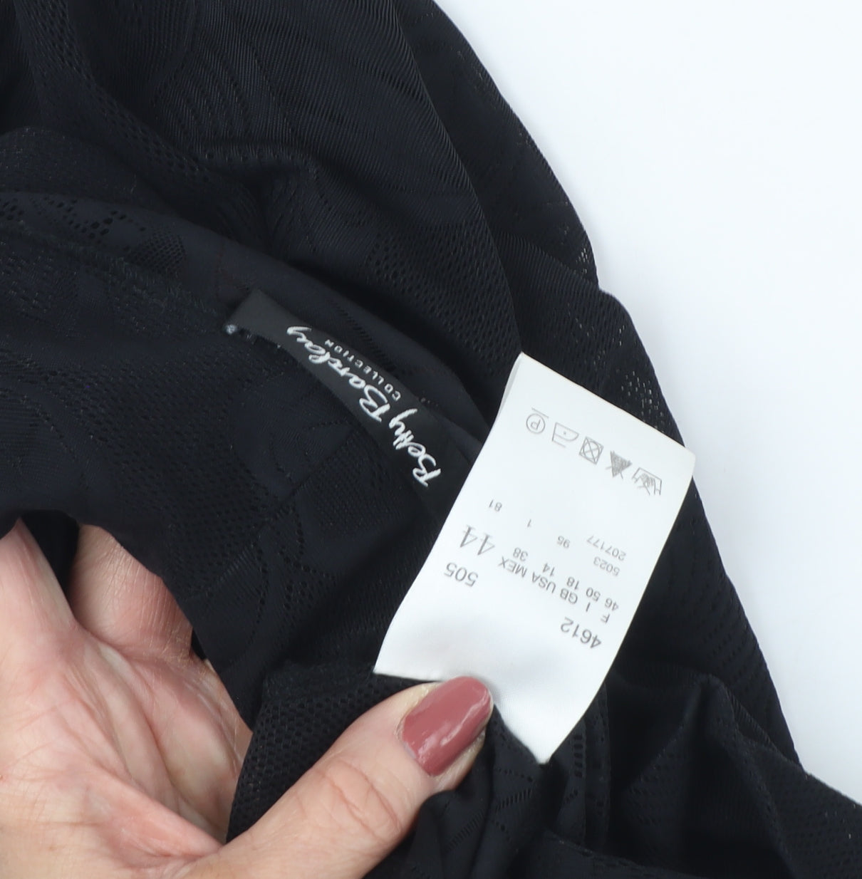 Betty Barclay Women’s Black Cowl Neck Blouse Size 16