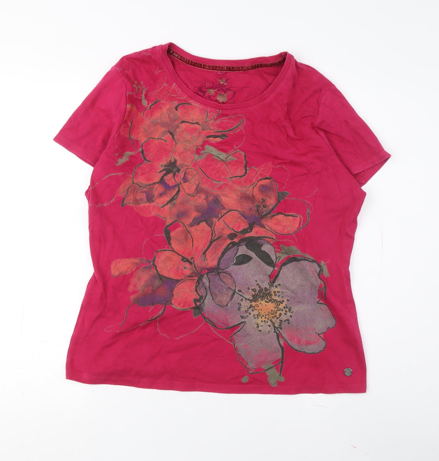DESIGNERS AQUEBRANDS Women’s Red Floral T-Shirt