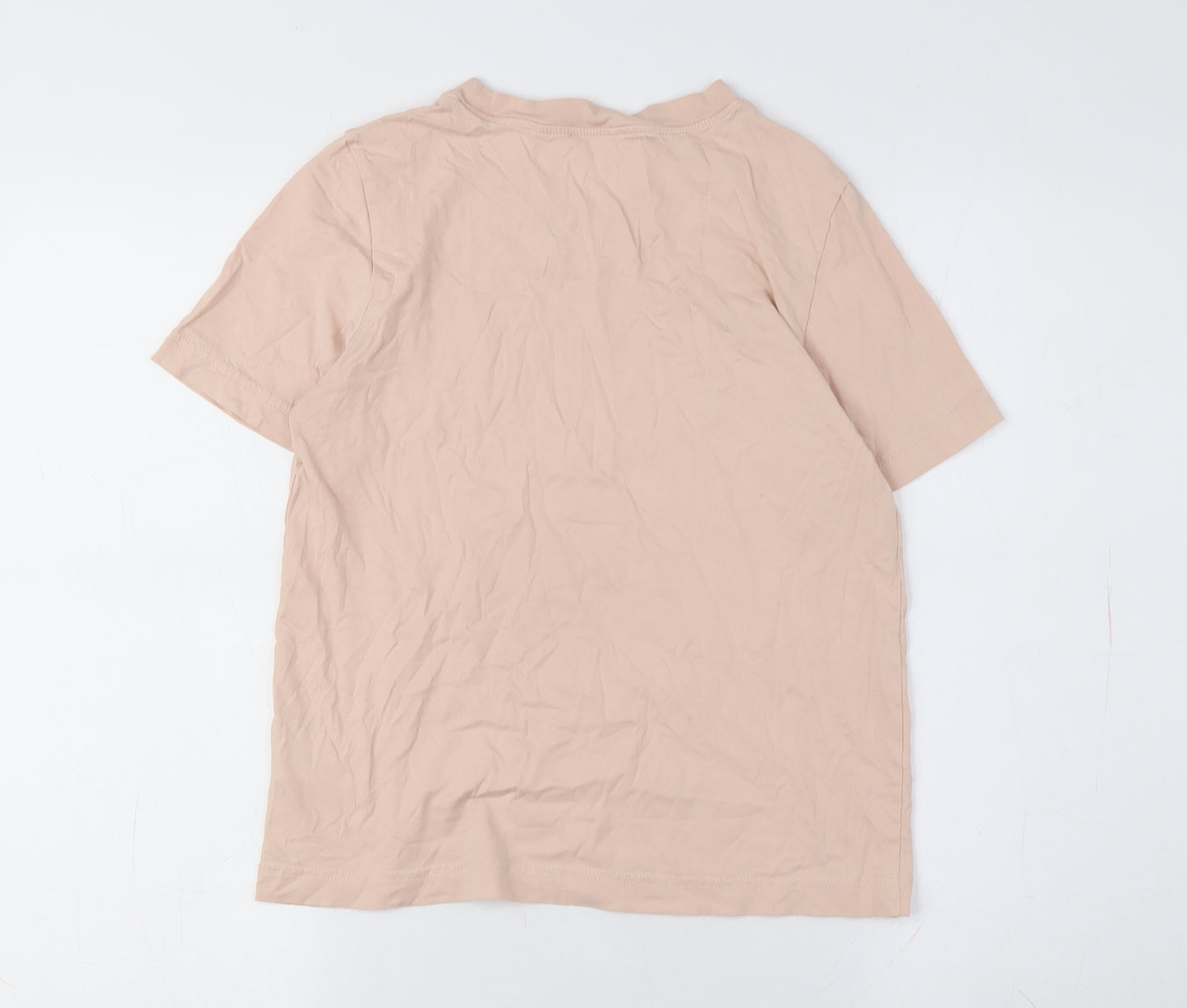 COS Women's Beige XS Basic Crew Neck T-Shirt
