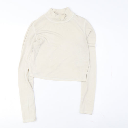 Urban Outfitters Women's White Cropped Top S