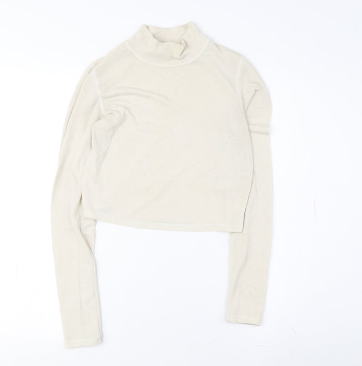 Urban Outfitters Women's White Cropped Top S