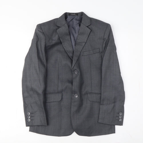 Cinda Women Grey Blazer Size 14 Business Classic