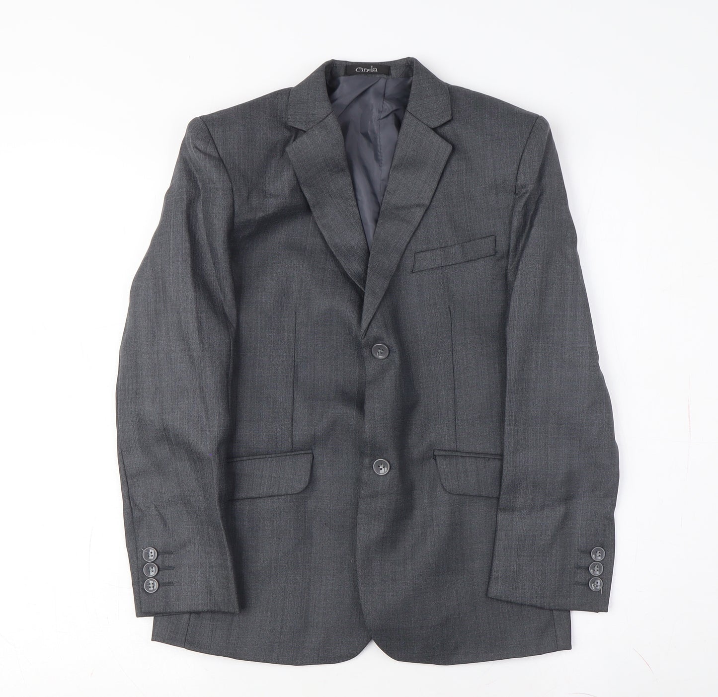 Cinda Women Grey Blazer Size 14 Business Classic