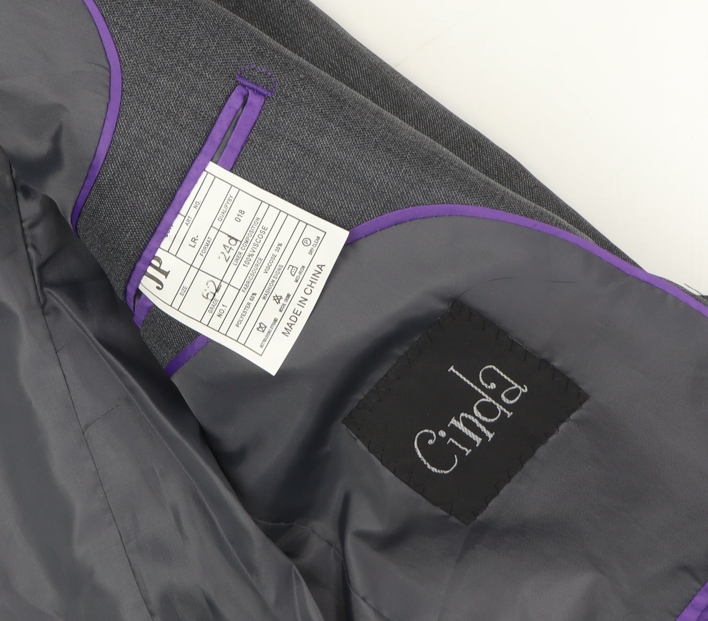 Cinda Women Grey Blazer Size 14 Business Classic