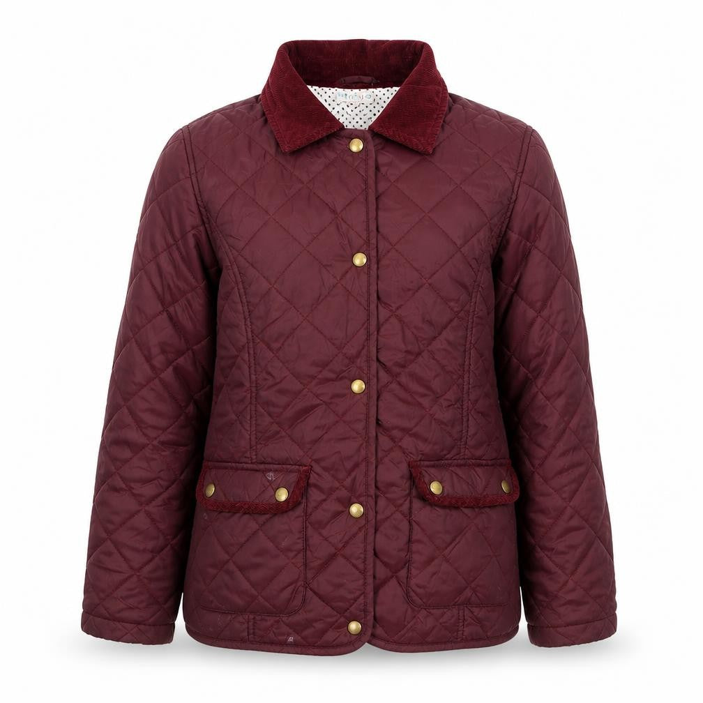 Front view of Marks & Spencer Teens Quilted Red Jacket 13-14Y