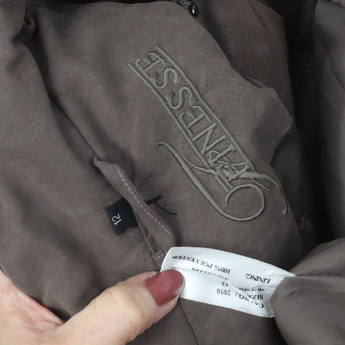 Vanessa Women's Brown Puffer Jacket Size 12 Hooded