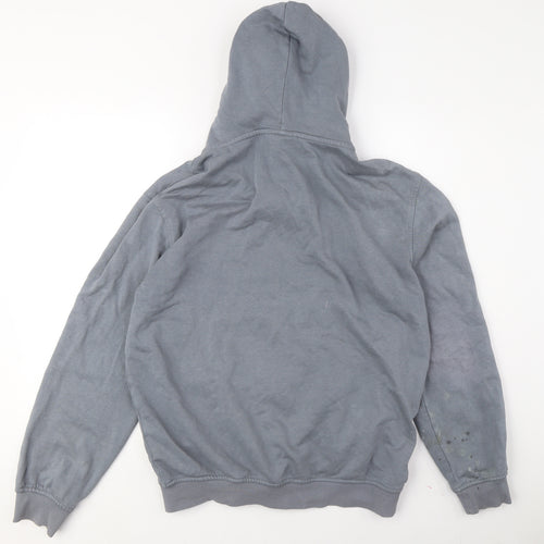 H&M Men's Grey Full Zip Hoodie Medium