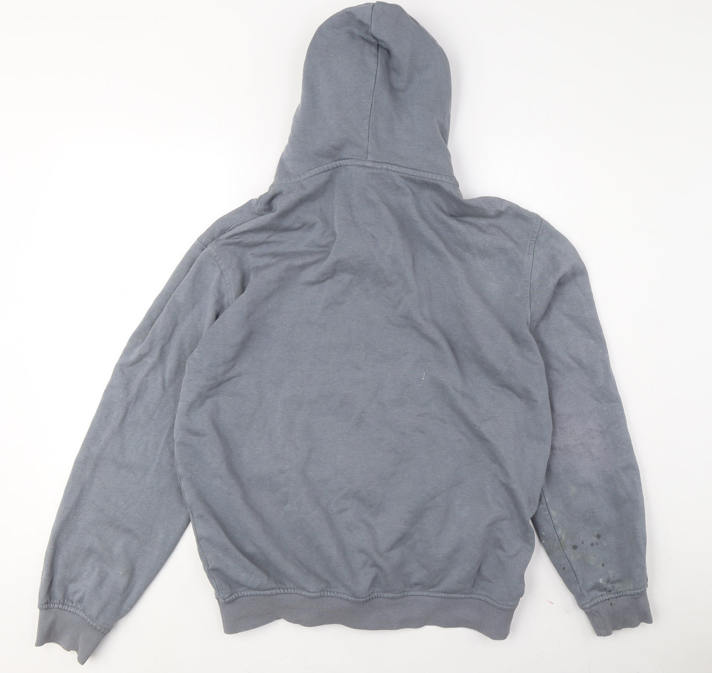 H&M Men's Grey Full Zip Hoodie Medium
