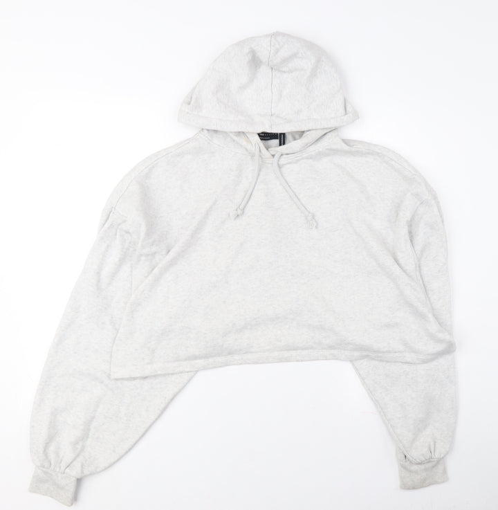 ASOS Design Women's Grey Pullover Hoodie Size 10