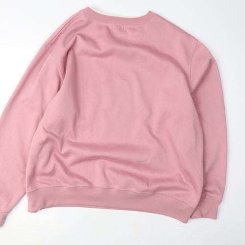Damart Women's Pink Pullover Sweatshirt L