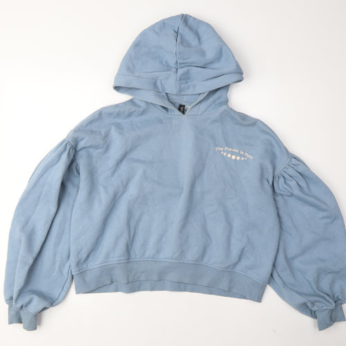 H&M Women's Blue Horoscope Pullover Hoodie, Size S