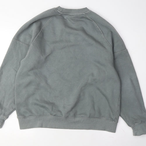 Pull&Bear Grey Unisex Sweatshirt, Size M - Casual Pullover
