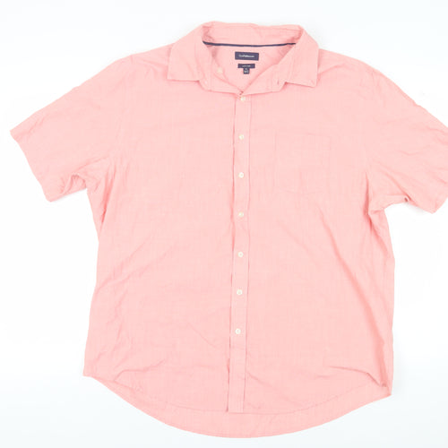Croft & Barrow Men's Pink XL Casual Short Sleeve Shirt