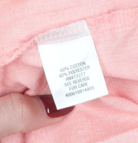 Croft & Barrow Men's Pink XL Casual Short Sleeve Shirt