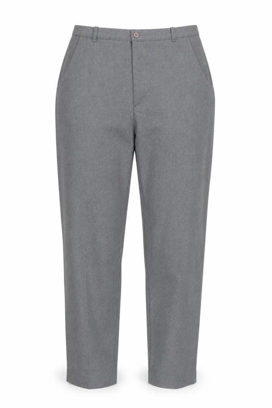 Front view of Levi's Women's Grey Polyester Trousers, size 12