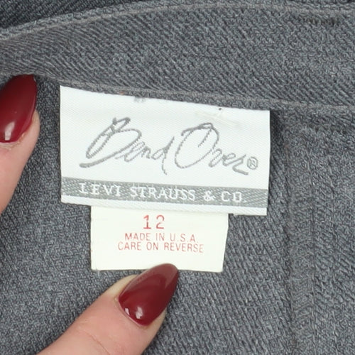 Levi's Women's Grey Polyester Trousers Size 12