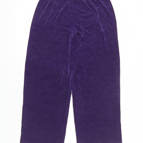 Coldwater Creek Women's Purple Wide-Leg Trousers