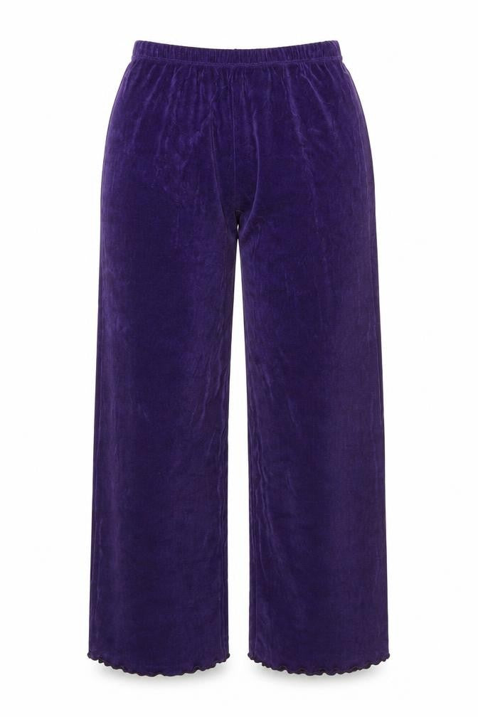 Coldwater Creek Women's Purple Wide-Leg Trousers