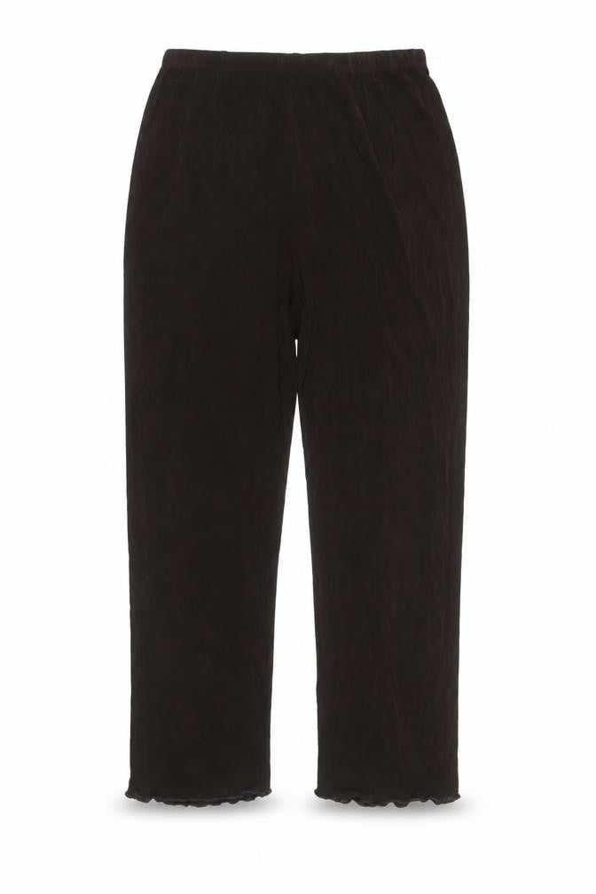 Front view of Chico's Brown Relaxed Fit Women's Trousers XS