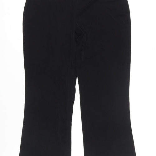 Jaclyn Smith Women's Black XS Straight Trousers