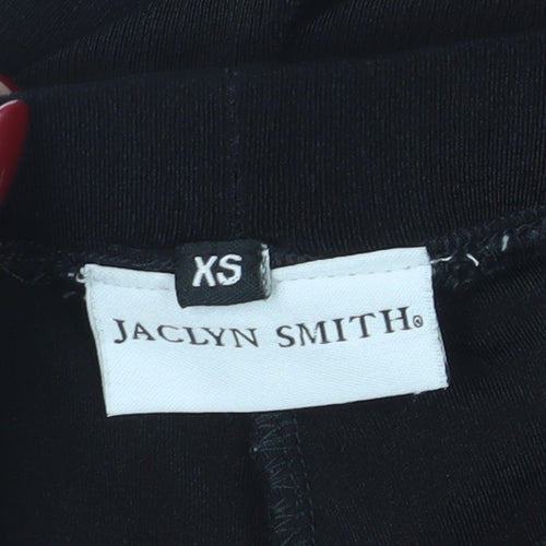 Jaclyn Smith Women's Black XS Straight Trousers