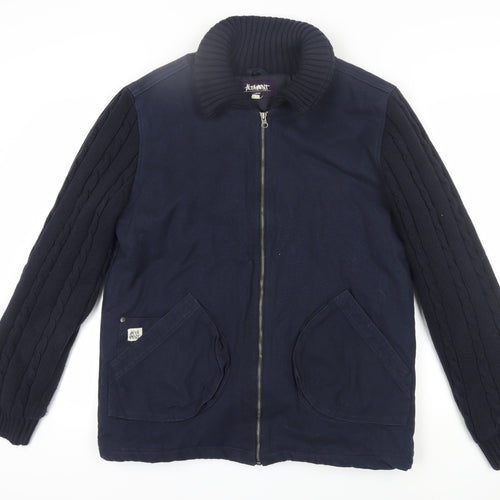 Altamont Men's Blue Bomber Jacket L Collared
