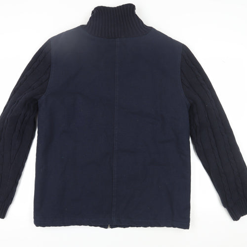 Altamont Men's Blue Bomber Jacket L Collared