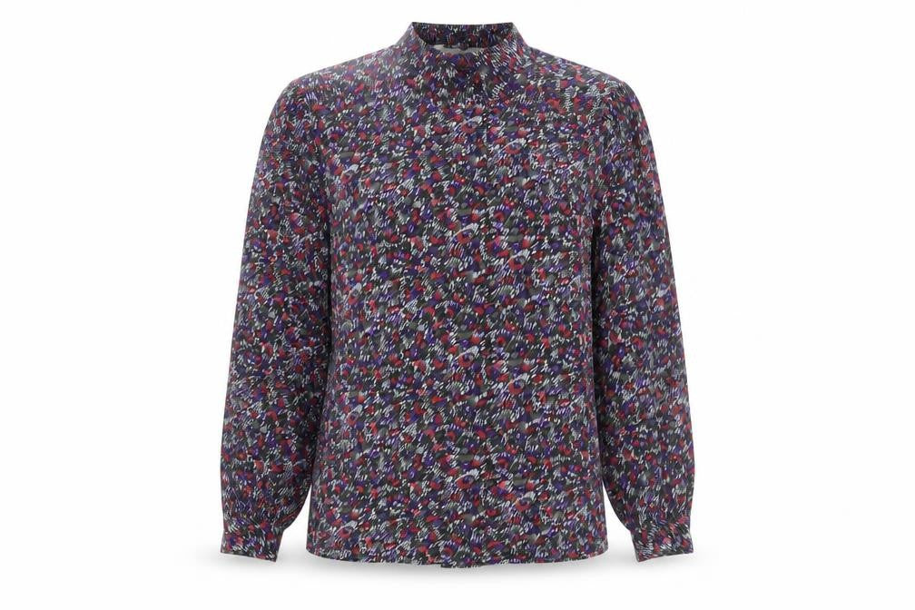 Front view of Peters & Ashley Women's Multicoloured Button-Up Shirt