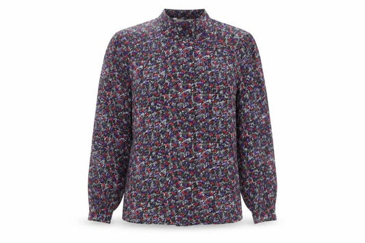 Front view of Peters & Ashley Women's Multicoloured Button-Up Shirt