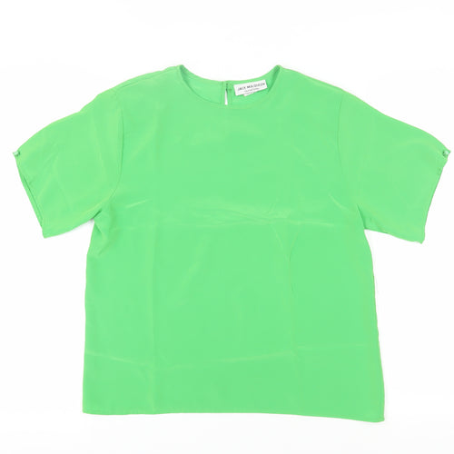 Jack Mulqueen Women's Green Blouse - Size M