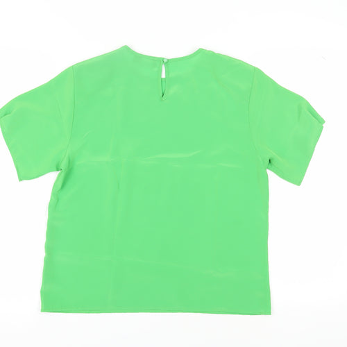 Jack Mulqueen Women's Green Blouse - Size M