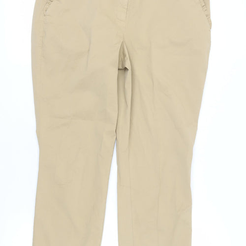 J.Crew Women's Beige Chino Trousers Size 12