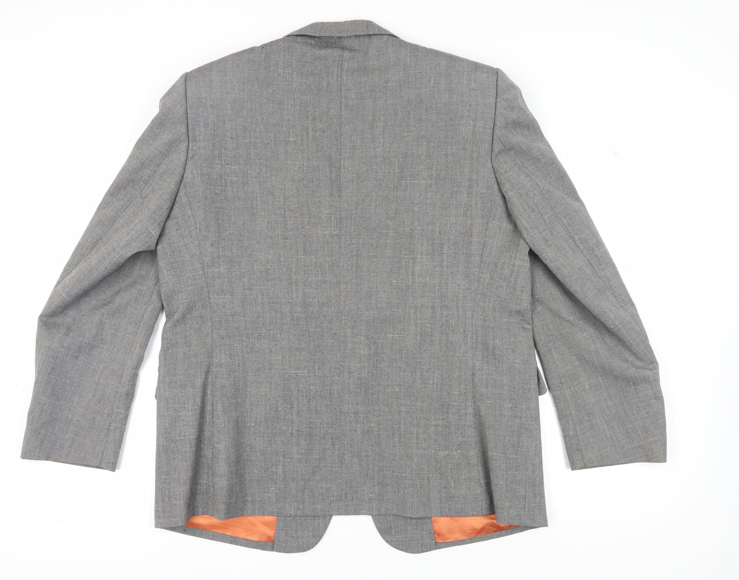 Tradition Men's Grey Wool Blazer, Size 46, Regular Fit